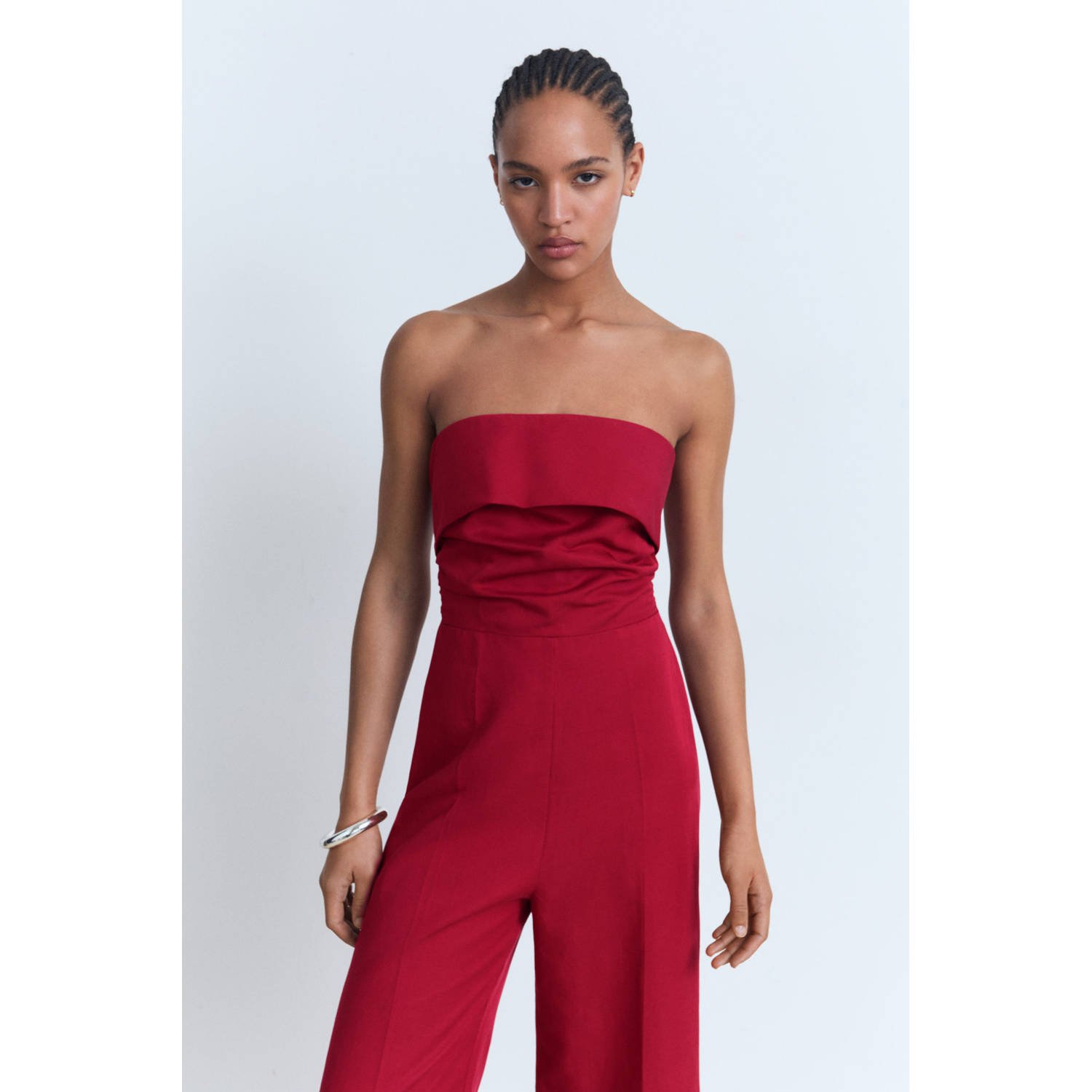 Mango rood jumpsuit