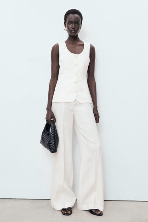 linnen ecru jumpsuit