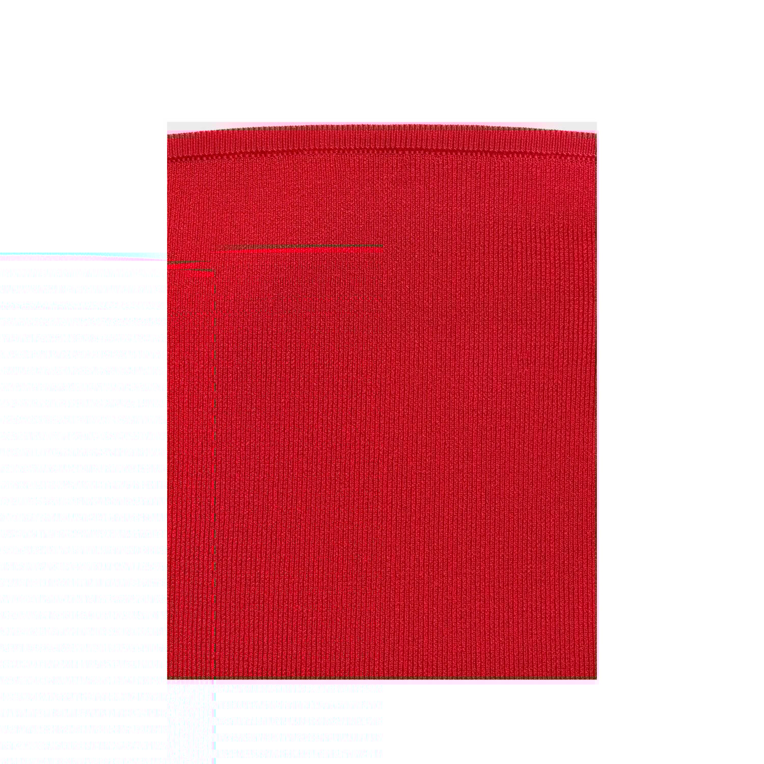 Mango strapless top rood rib gebreid