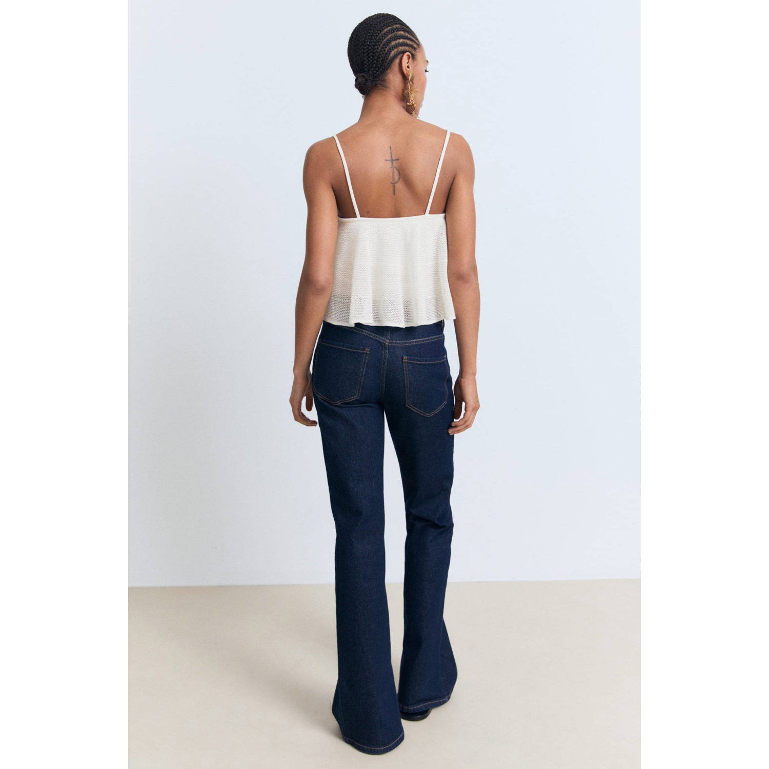 Mango top ecru
