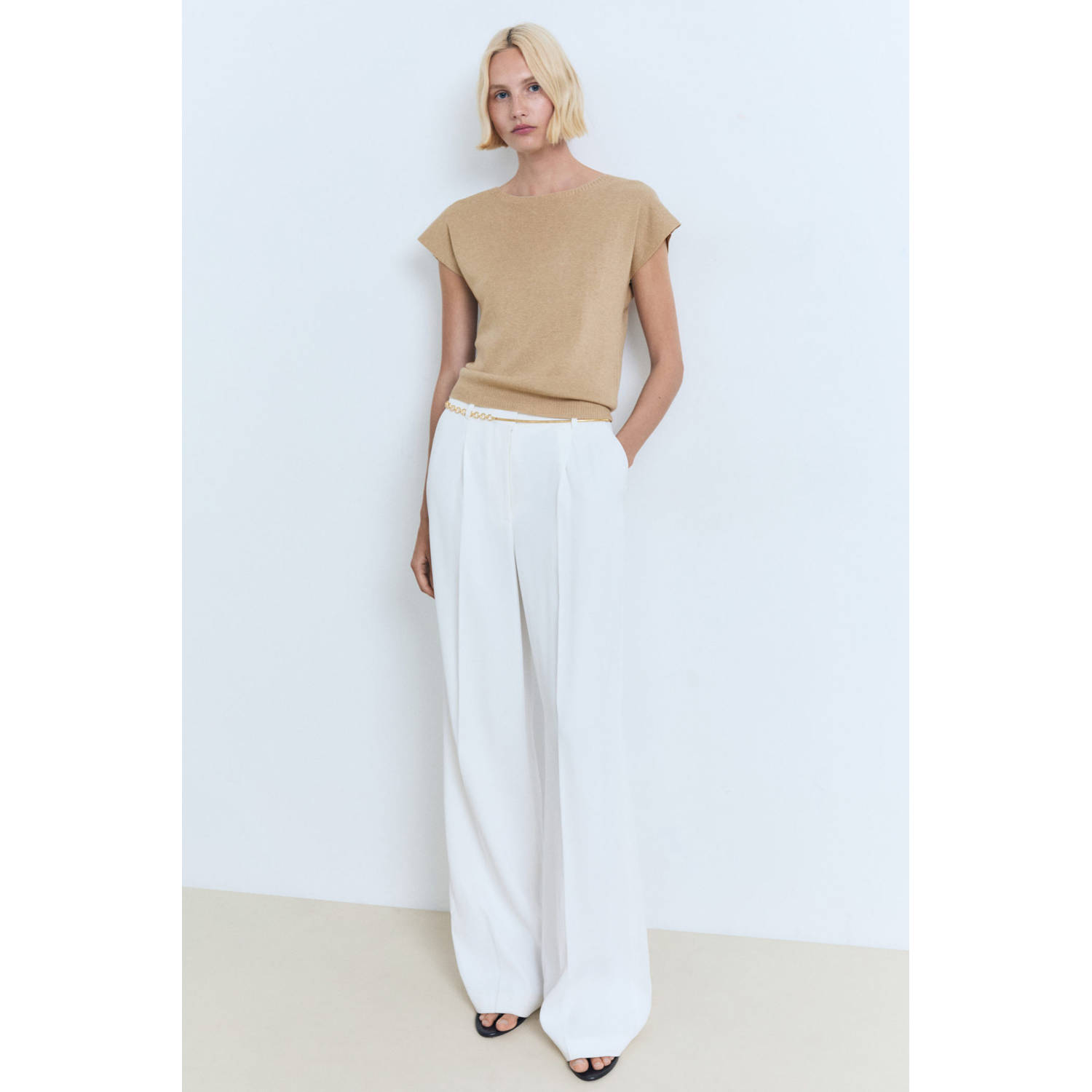 Mango top beige