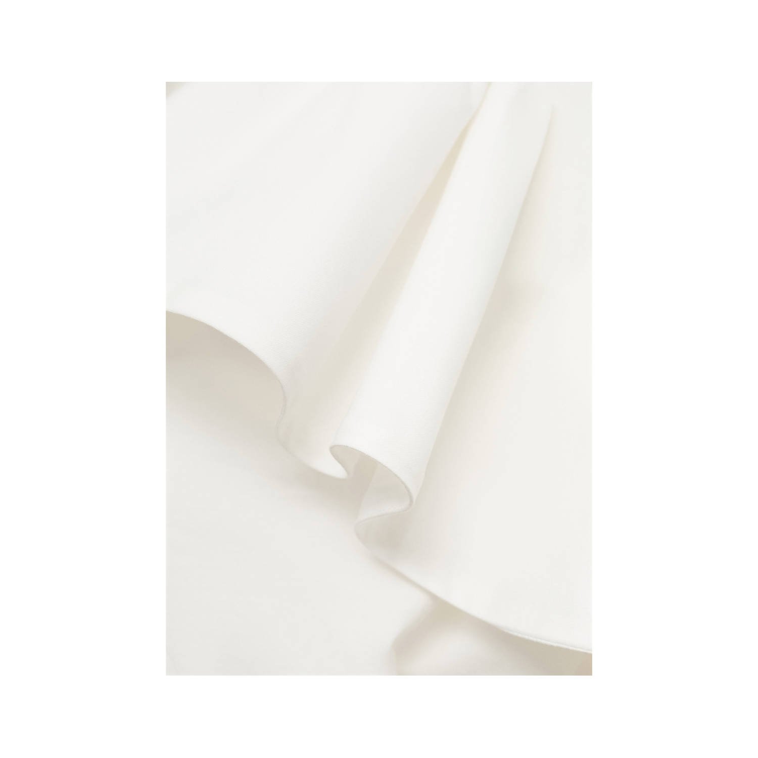 Mango one shoulder jurk wit