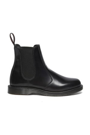Flora leren chelsea boots zwart