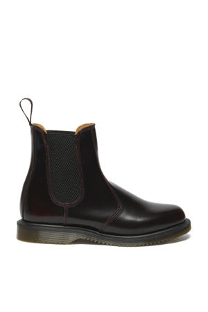 Flora leren chelsea boots Cherry Red Arcadia