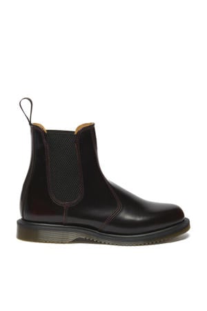 Flora leren chelsea boots Cherry Red Arcadia