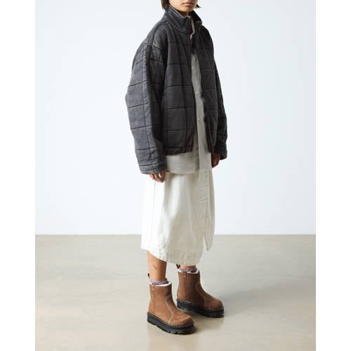 Dr. Martens ZebZag Rigger gevoerde nubuck enkelboots Desert Brown afbeelding