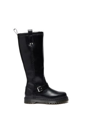 Anistone BKR leren hoge laarzen Black Orleans