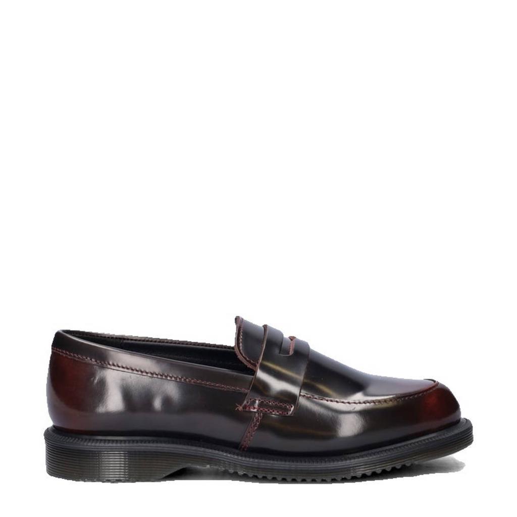 Zwart en taupe dames Dr. Martens Temara leren loafers Cherry Red Arcadia