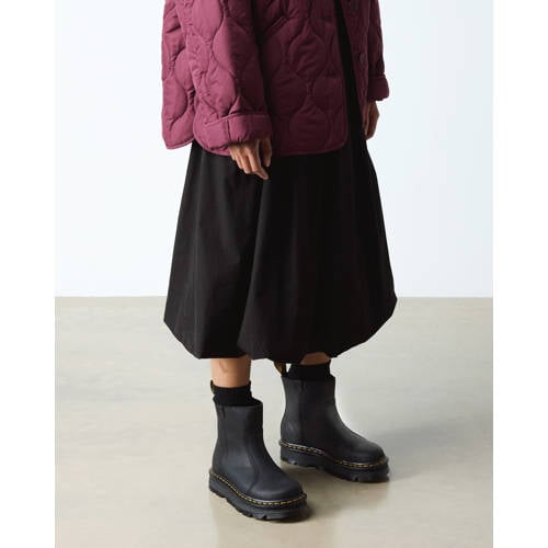Dr. Martens ZebZag Rigger Rigger leren enkelboots Black Wyoming afbeelding