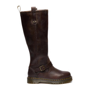 Anistone BKR leren hoge laarzen Dark Brown Crazy Horse