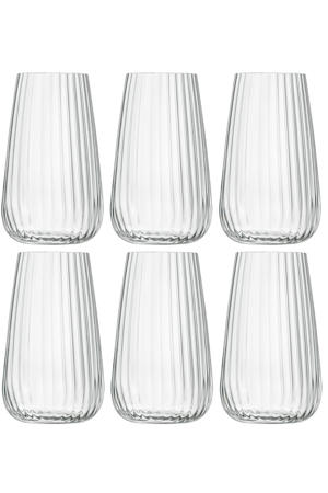 Longdrinkglazen - Waterglazen - Cocktailglazen - Speakeasies - 570 ml - 6 Stuks
