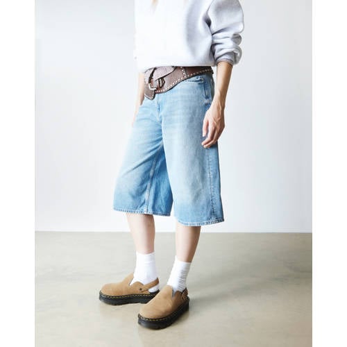 Dr. Martens ZebZag mule suède clogs Savannah Tan afbeelding