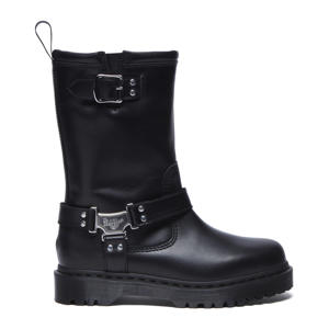 Anistone Hi leren bikerboots zwart