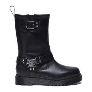 Anistone Hi leren bikerboots zwart
