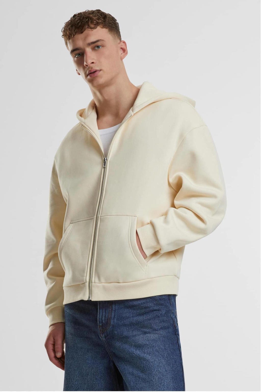 Urban Classics sweatvest ecru