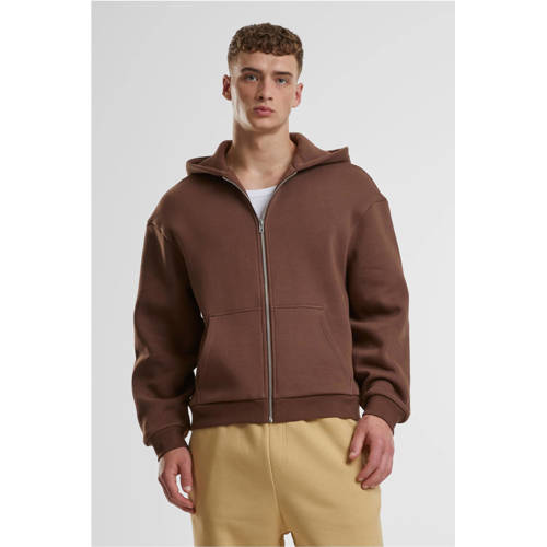 Urban Classics sweatvest bruin afbeelding