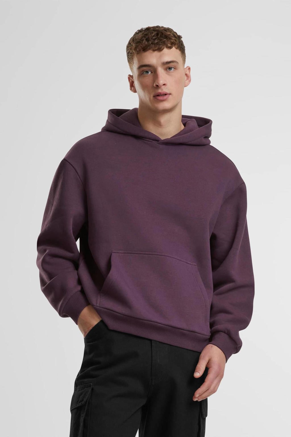 Urban Classics oversized hoodie - plumpurple