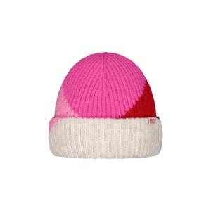 gebreide muts roze