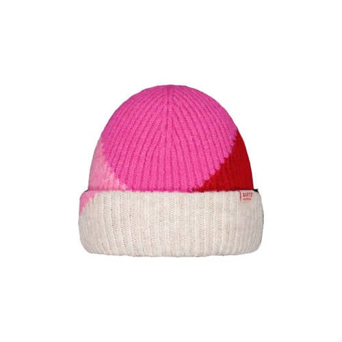 Barts gebreide muts roze afbeelding