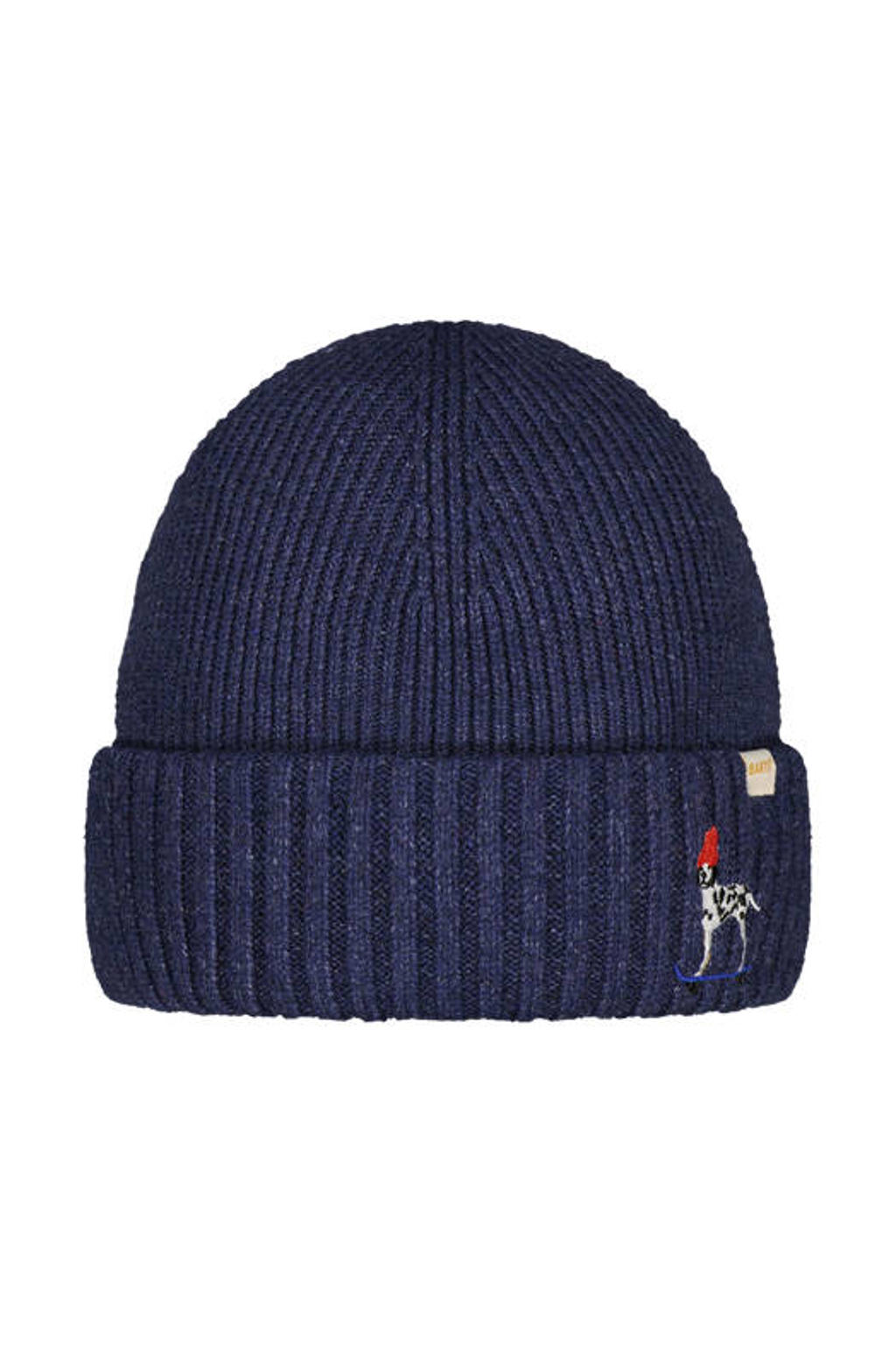 Barts rib gebreide muts donkerblauw