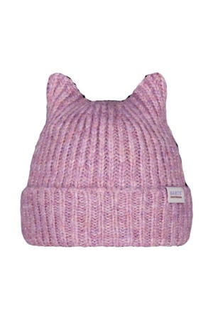gebreide muts roze met oren