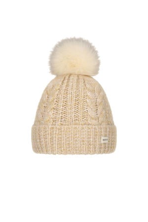 gebreide muts beige