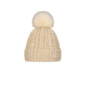 gebreide muts beige