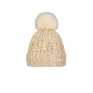 gebreide muts beige