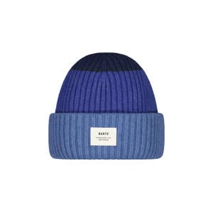 gebreide muts blauw