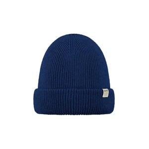 rib gebreide muts donkerblauw
