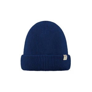 rib gebreide muts donkerblauw