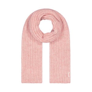 gebreide sjaal roze