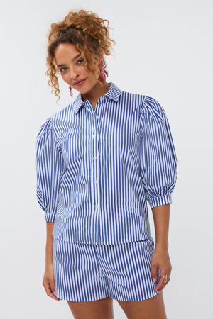 blouse blauw