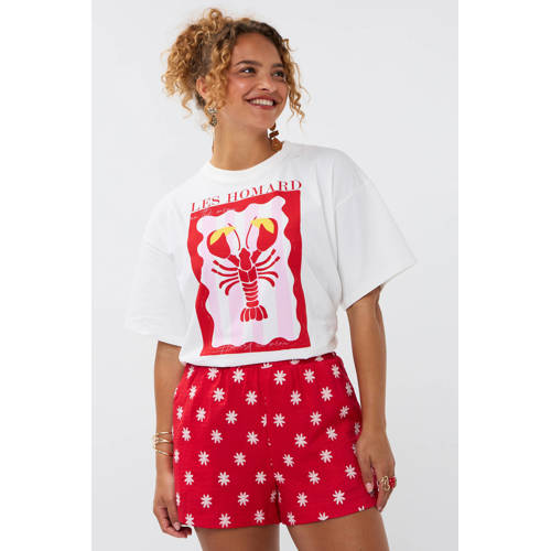 Ydence T-shirt wit afbeelding