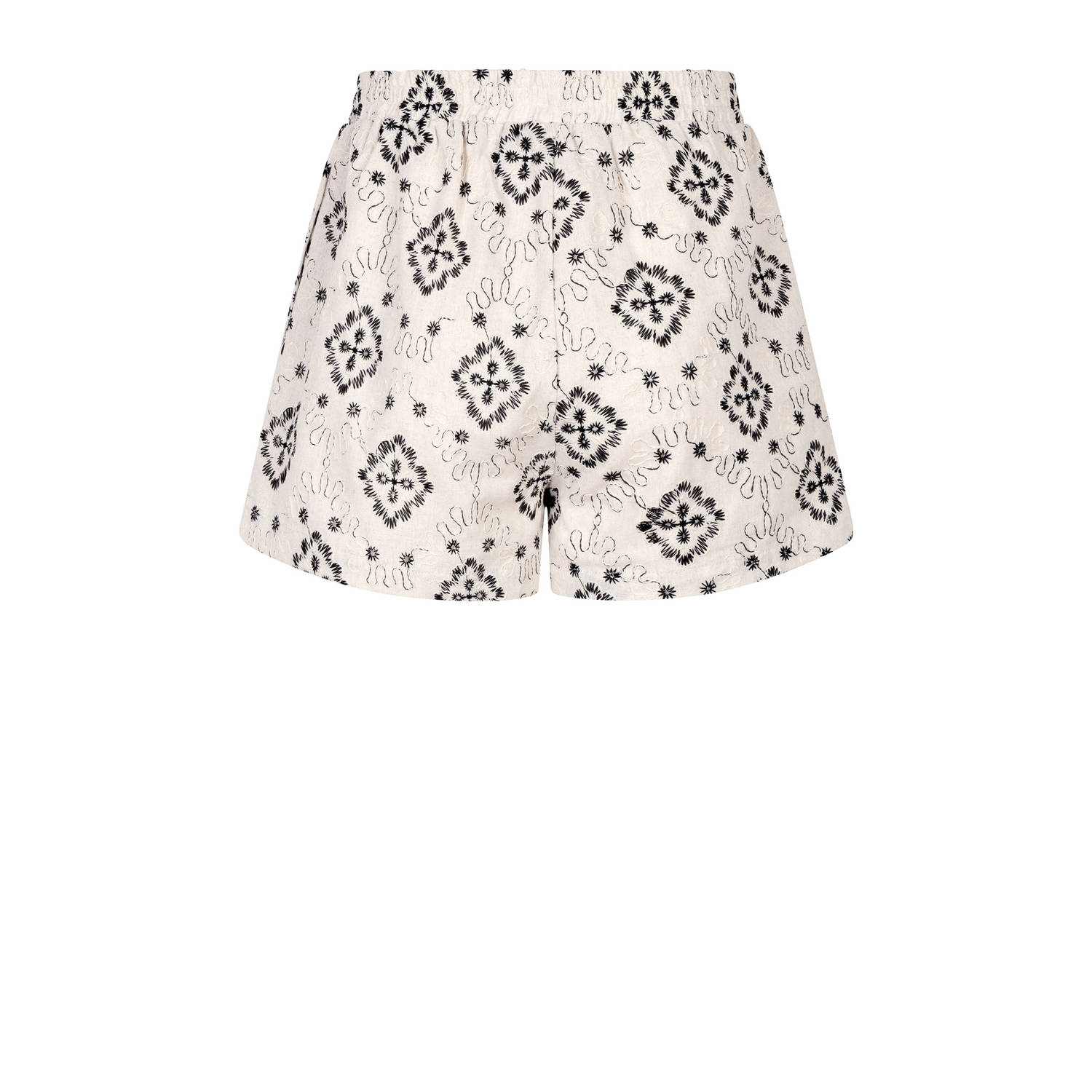 Ydence linnen straight high waist casual short ecru