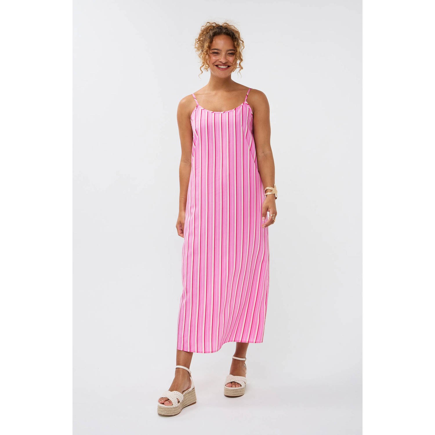 Ydence maxi jurk roze