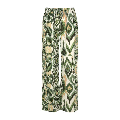 Elvira Collections straight high waist casual broek groen afbeelding
