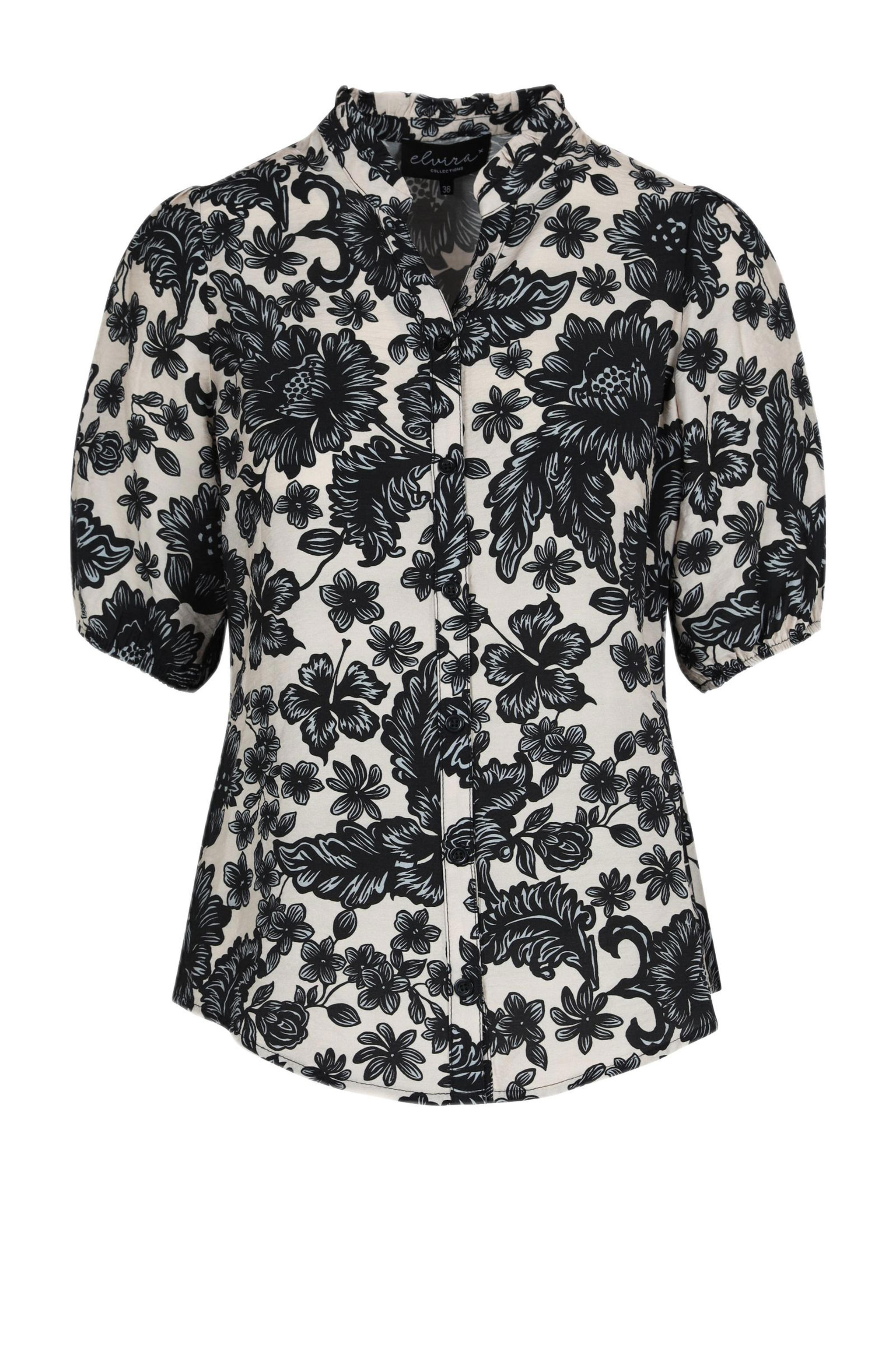Black Colour-Elvira Blouse, green