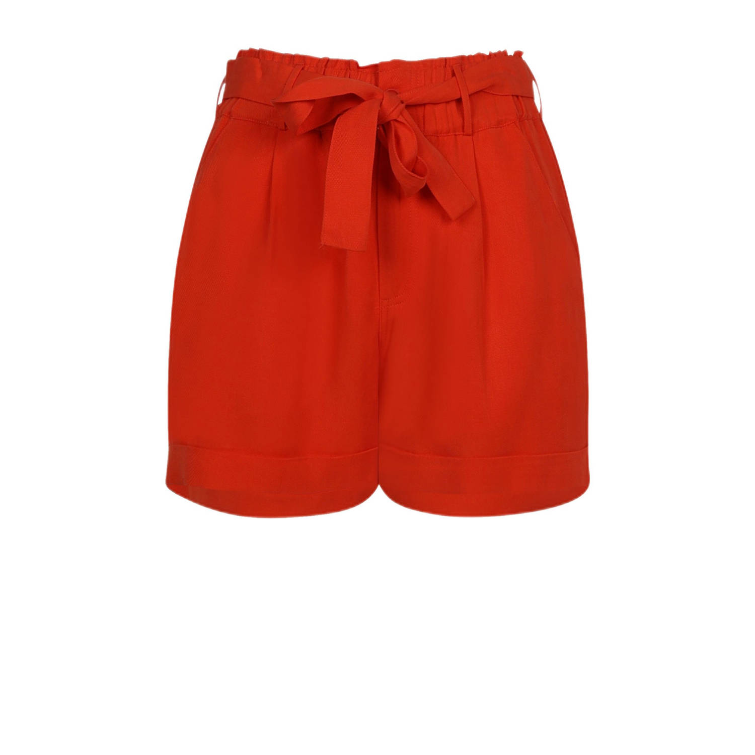 Elvira Collections straight high waist casual short rood