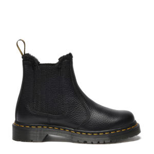 2976 Leonore II gevoerde leren chelsea boots zwart