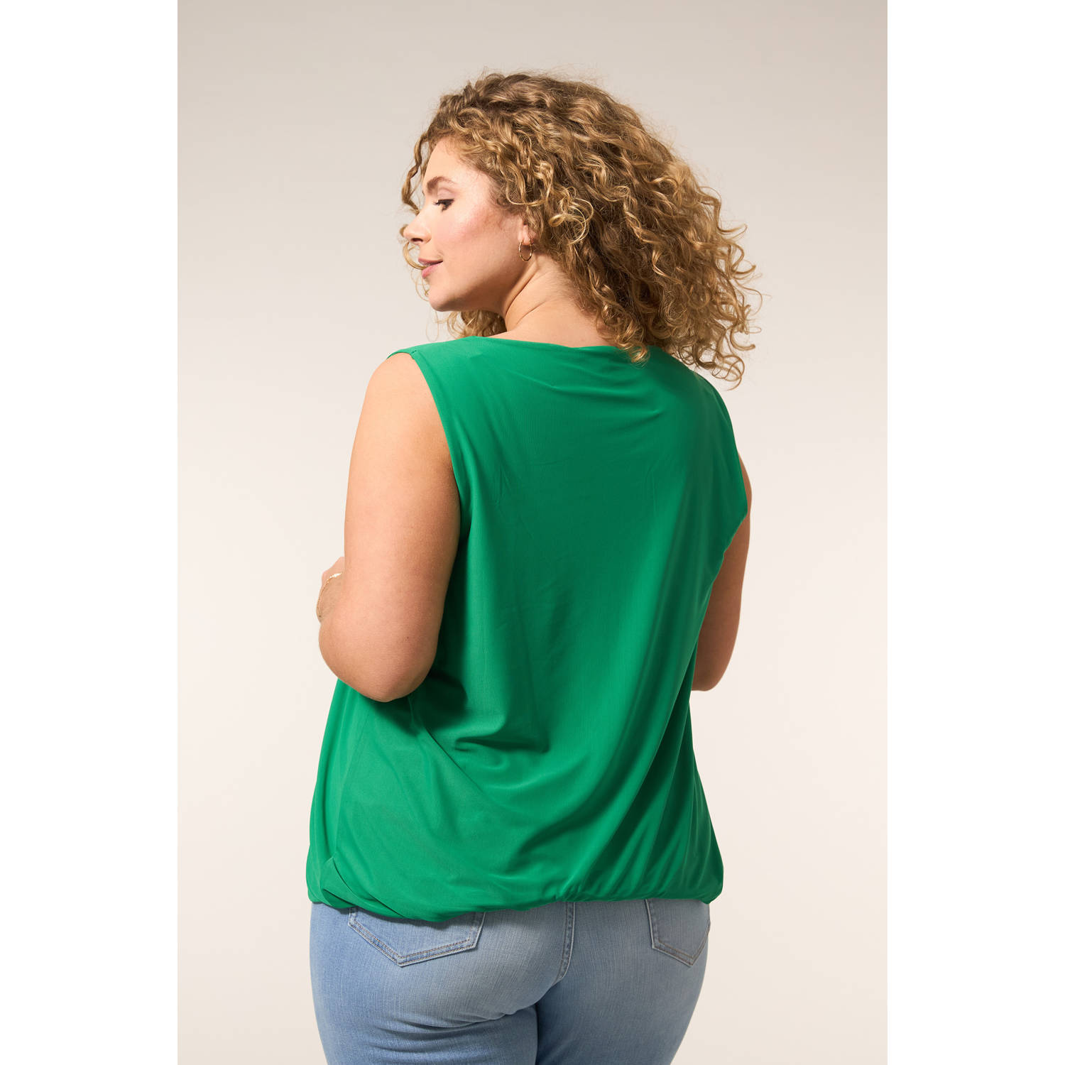 Miss Etam Plus singlet groen