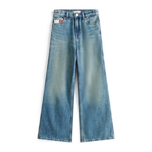 Tommy Hilfiger high waist wide leg jeans medium blue denim afbeelding