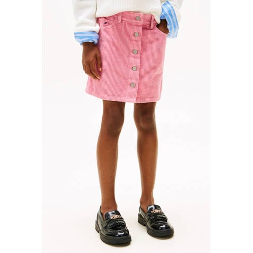Tommy Hilfiger corduroy korte rok roze afbeelding