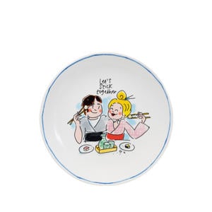 serveerbordje Sushi (Ø18 cm) - Let's stick together