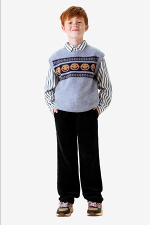 corduroy relaxed casual broek grijs