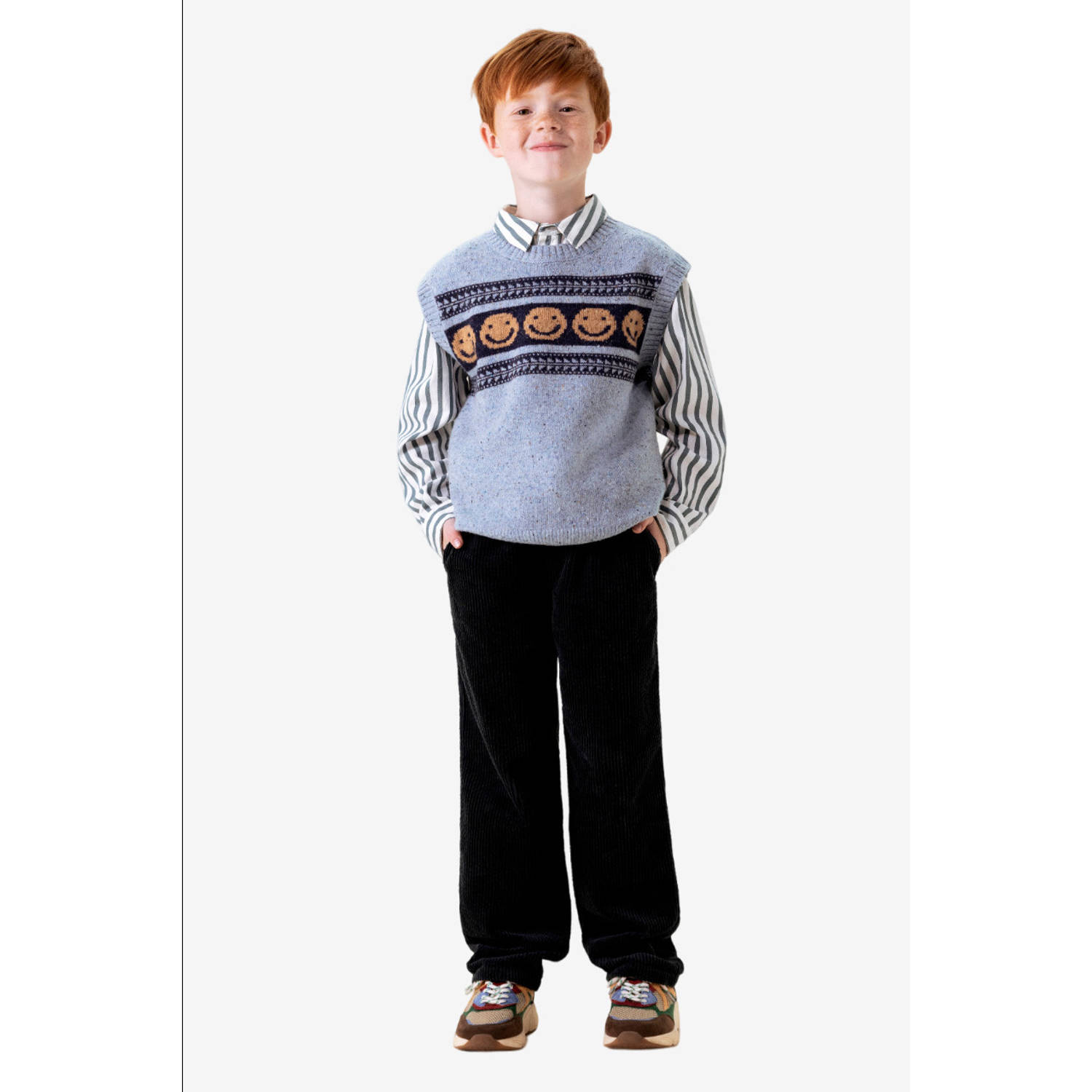 Sissy-Boy corduroy relaxed casual broek grijs