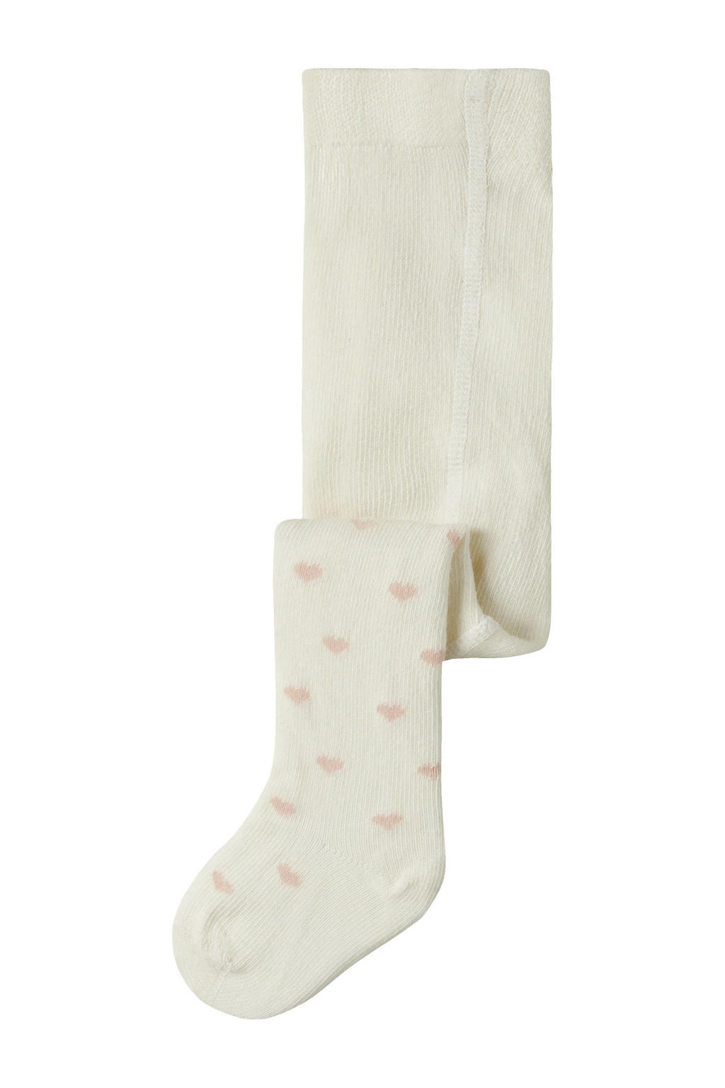 LIL' ATELIER BABY maillot met hartjesprint ecru/roze