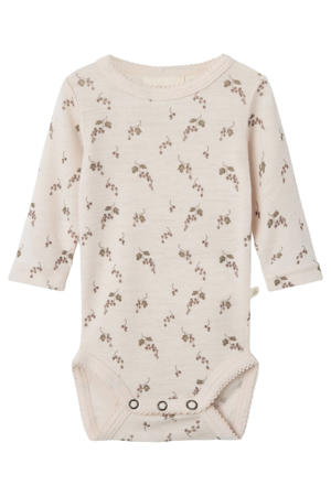 romper ecru/groen