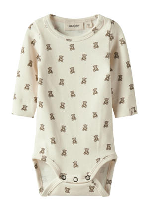 romper ecru/bruin
