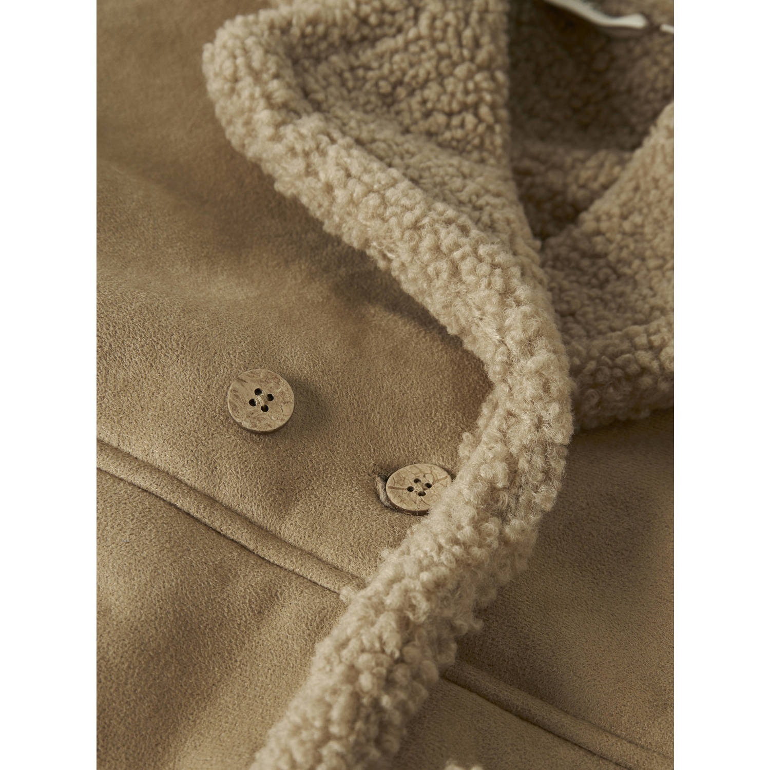 LIL' ATELIER MINI lammy coat bruin